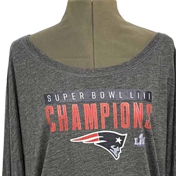 LET LOOSE By RNL New England Patriots Super Bowl LIII Champions T-Shirt NWT - Picture 10 of 16